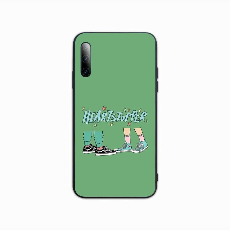 Heartstopper Phone Case For Samsung A91 A81 A73 A72 A71 A30S A20 A12 A13 A52 A53 4G 5G Soft Black Phone Cover