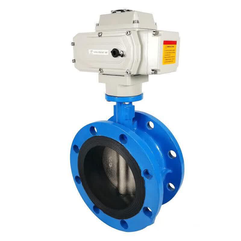 Electric Flanged Soft Seal Butterfly Valve
