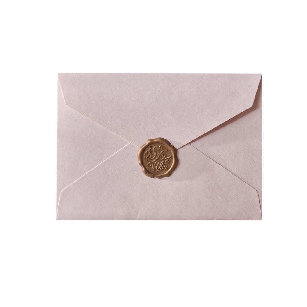 Romantic Retro Nostalgic Sheepskin Texture Stationery Set with Wax Seal Stamp for Artistic Love Letters and Invitations