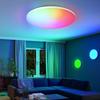 MARPOU RGB Smart Ceiling Light LED Round Ceiling Lamp CW Tuya APP Dimmable Compatible 450mm 370mm 300mm 18-54w 220v Ambient Lamp