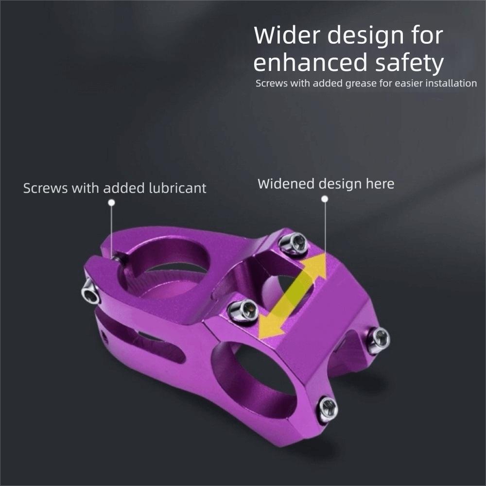 Aluminum Zinc Zinc Alloy Mountain Bike Stem 25.4/31.8mm Pipe Bike Riser Stem Bicycle Riding