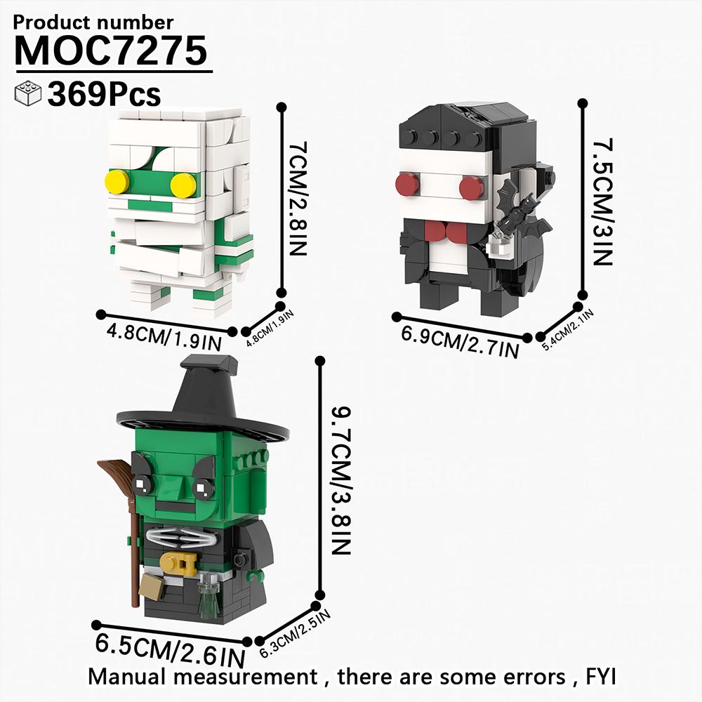 MOOXI Bricks Set Adult Toys For Children Building Blocks Model Kit For Adults MOC Block Assembling Horror Movies BrickHeadz Gift