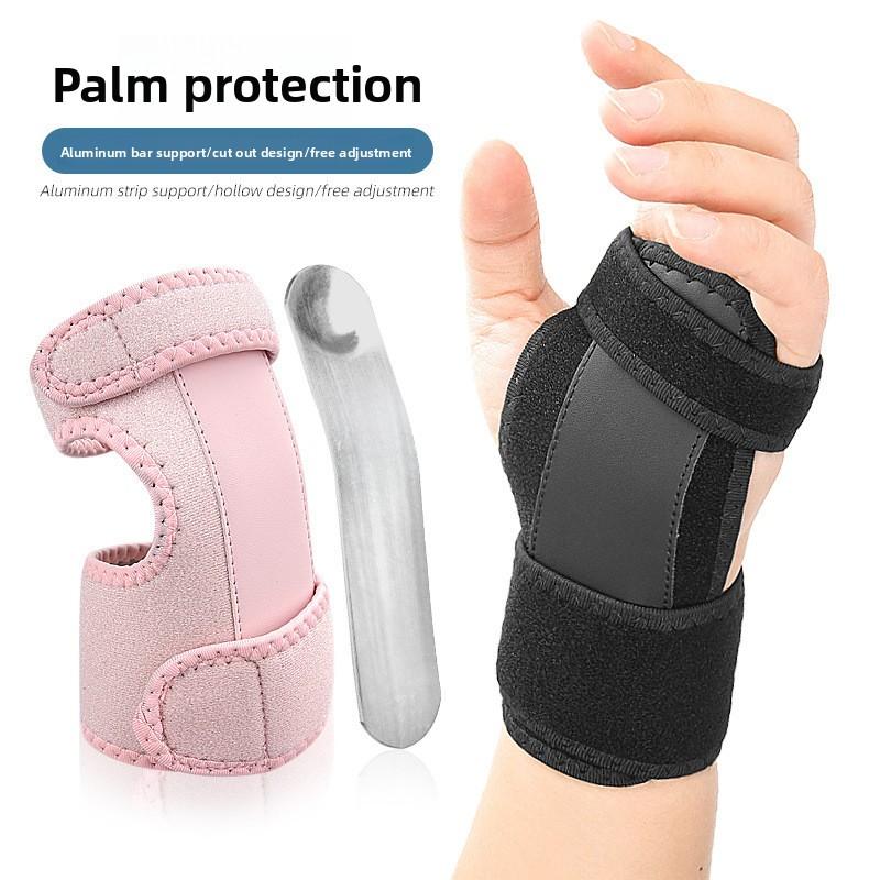 

Pressurized Palm Cover Adjustable Straps Sports Wrist Palm Guard Strap Fitness Sports Protector Palm Guard Right рожевий