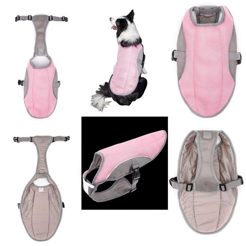 Soft Ventilate Summer Dog Cooling Vest Pet Cooling Harness for Dogs Adjustable Reflective Quick Release Pet Dog Clothes