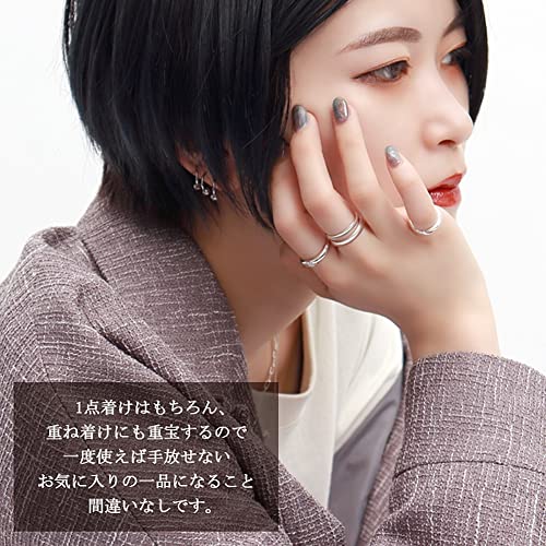 [Shinjuku Gin No Kura] 3mm Simple Round Plain Ring, Sizes 5-21 (Size 19), Silver 925, Mirror Polished, Slim, Straight, Perfect for Layering, for Men a