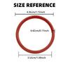 50 Pack Silicone Gasket Replacement Coffee Maker Seals for Coffee Machine Repairing Silicone Texture Sealing Rings