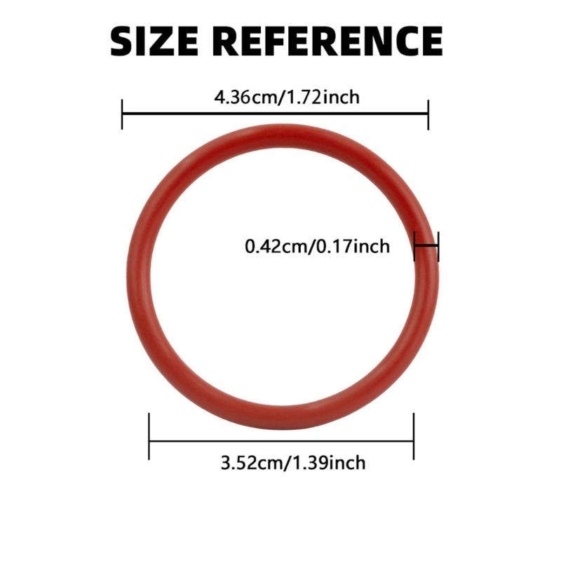 50 Pack Silicone Gasket Replacement Coffee Maker Seals for Coffee Machine Repairing Silicone Texture Sealing Rings