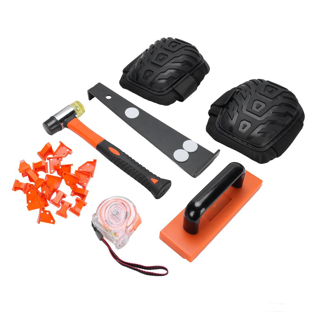 Unelte Parchet Laminat Ciocan cu Două Fețe Bloc de Bătut Bară de Tragere 20 Distanțiere Metru de Bandă 5M pentru