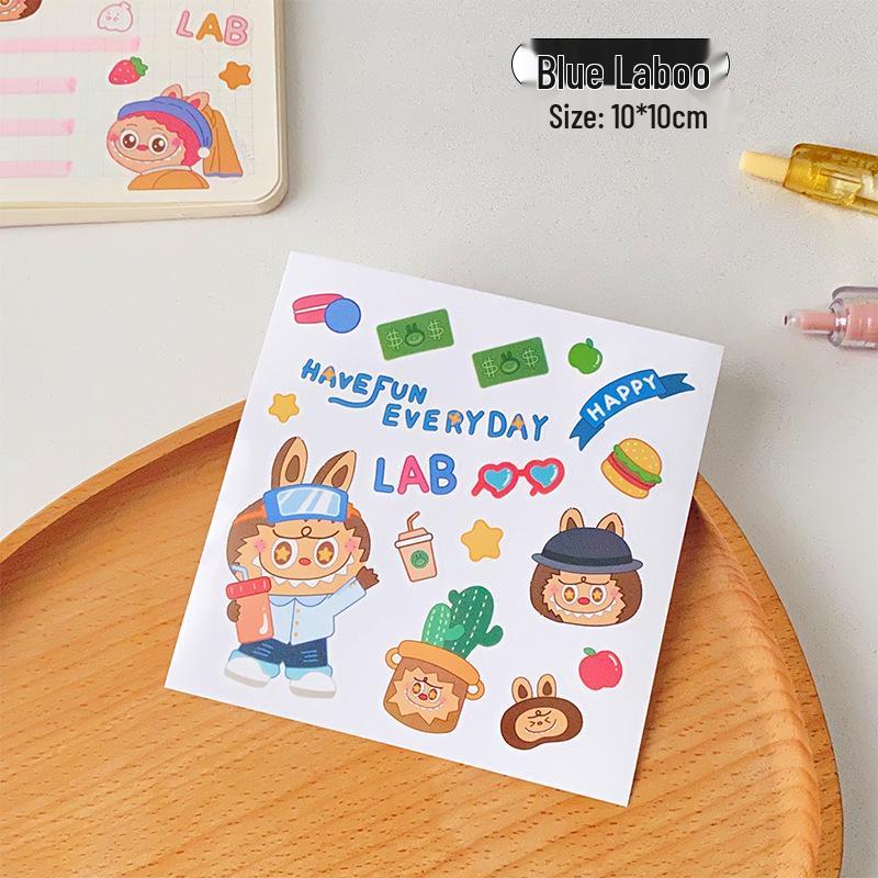 

Водонепроницаемые мультяшные наклейки с домашними животными для детей: Прозрачная самоклеящаяся для бутылок, термокружек и канцелярских товаров