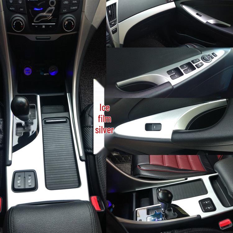 Carbon Fiber Interior Sticker for Hyundai Sonata 8 Console & Gear Shift