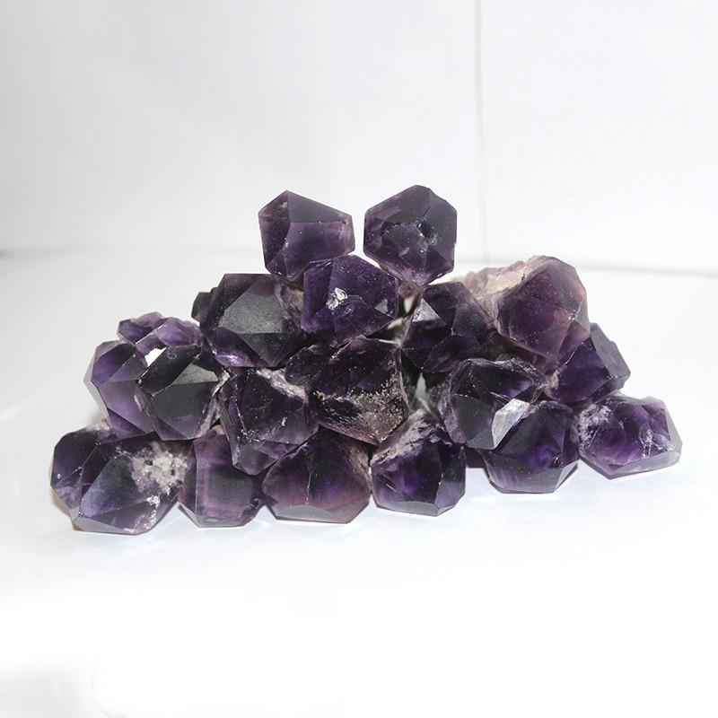 Natural Quartz Amethyst Crystal Wand Point Specimen Healing Home Gift Decor