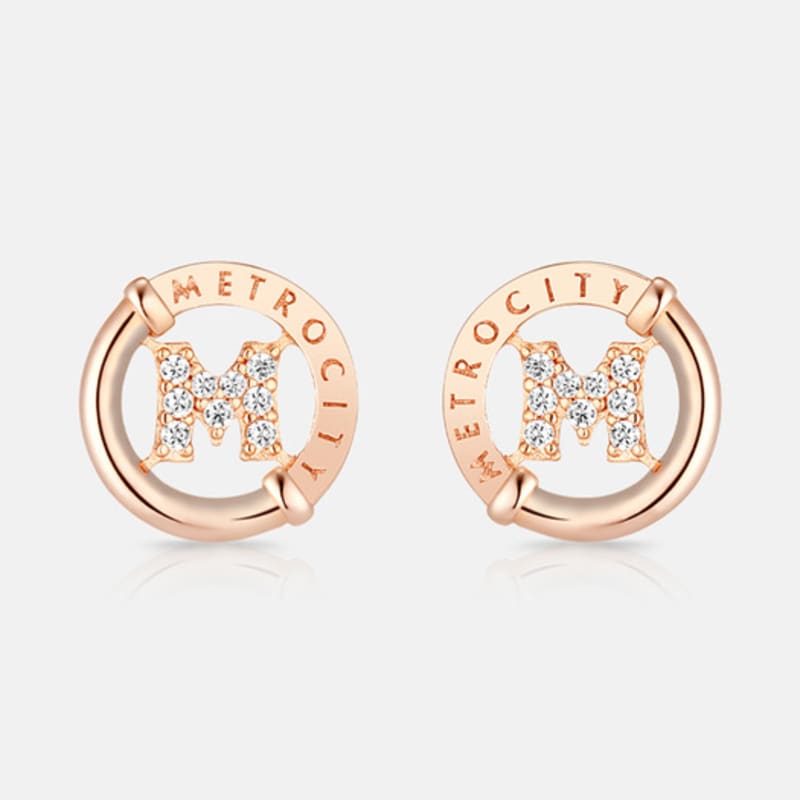 METROCITY JEWELRY M Basic Rose Earrings A241BE9088RPA