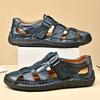 Men's Sports Sandals - Closed Toe Outdoor Fisherman Shoes, Breathable Summer Beach Loafers Non-Slip