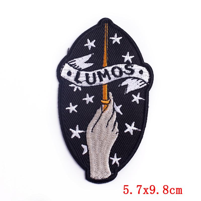 Drinking Coffee Skeleton Patches Skull Finger Letter Embroidery Patch For Clothing Thermoadhesive Patches On Clothes Punk Patch