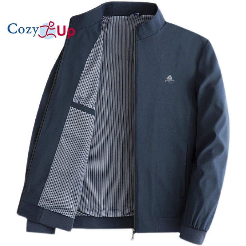 

Уютная мужская деловая куртка, повседневное пальто с отложным воротником, мужская молния, осенне-весенняя верхняя одежда, мужская модная мужская одежда среднего возраста для пожилых людей