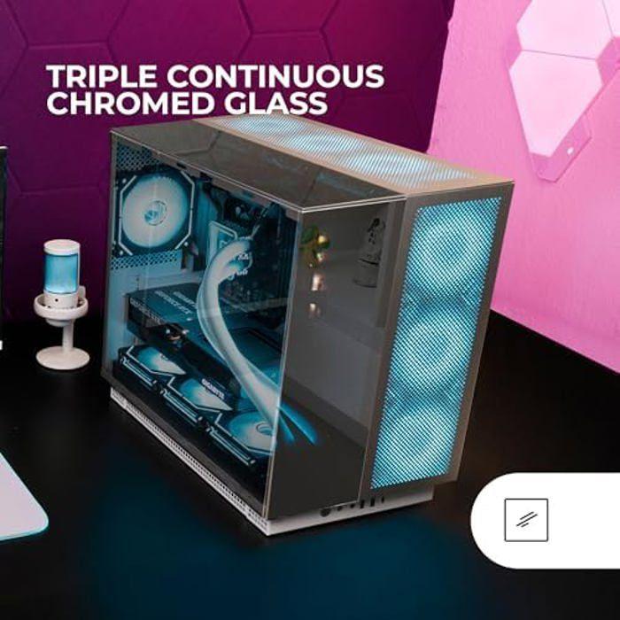 Boîtier gaming - mars gaming - mc-nova3 - triple verre chromé - refroidissement extrême - e-atx xxl