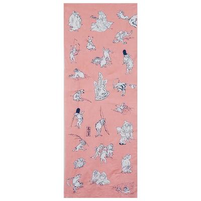 Geisodo Tenugui Ružová (Choju Giga) T-22