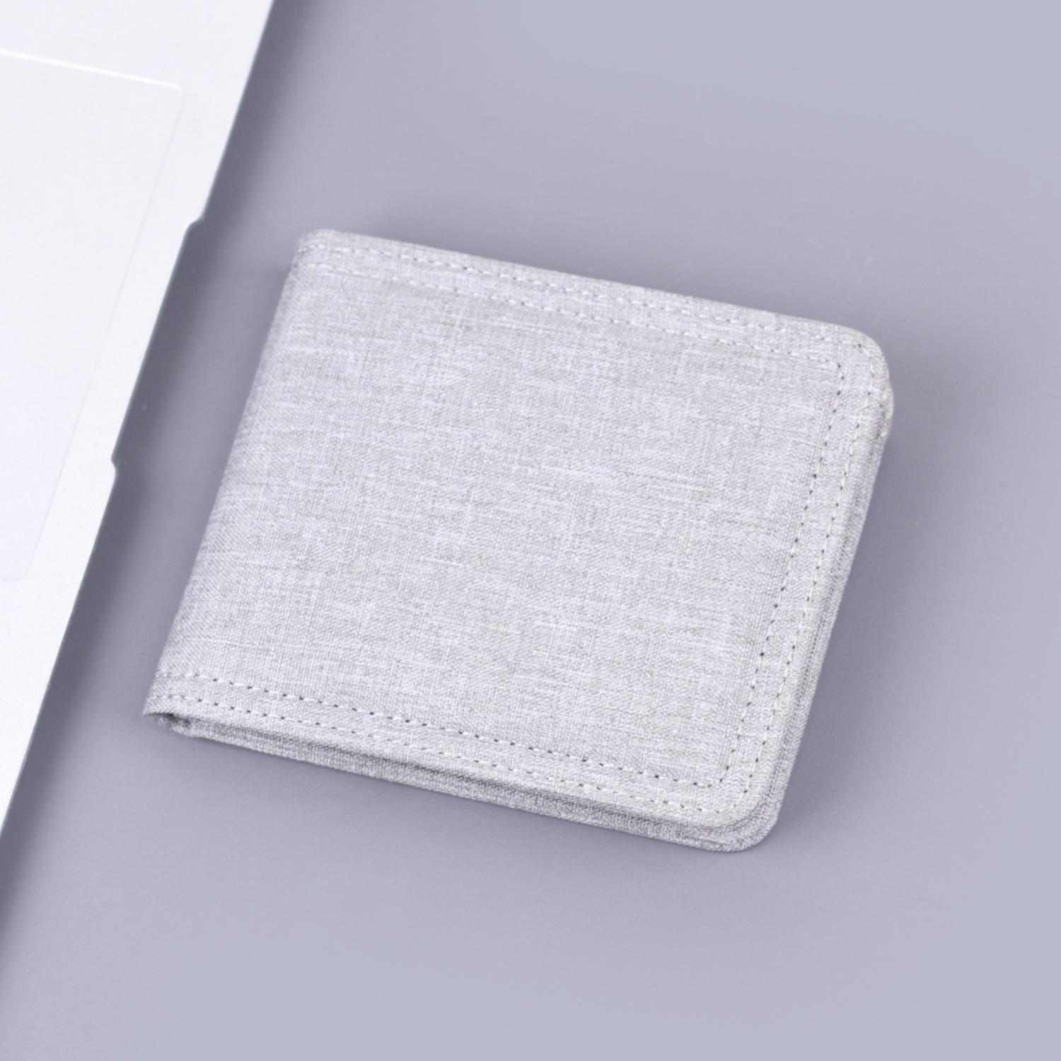 

Мужской кожаный холщовый кошелек на молнии и держатель для карт