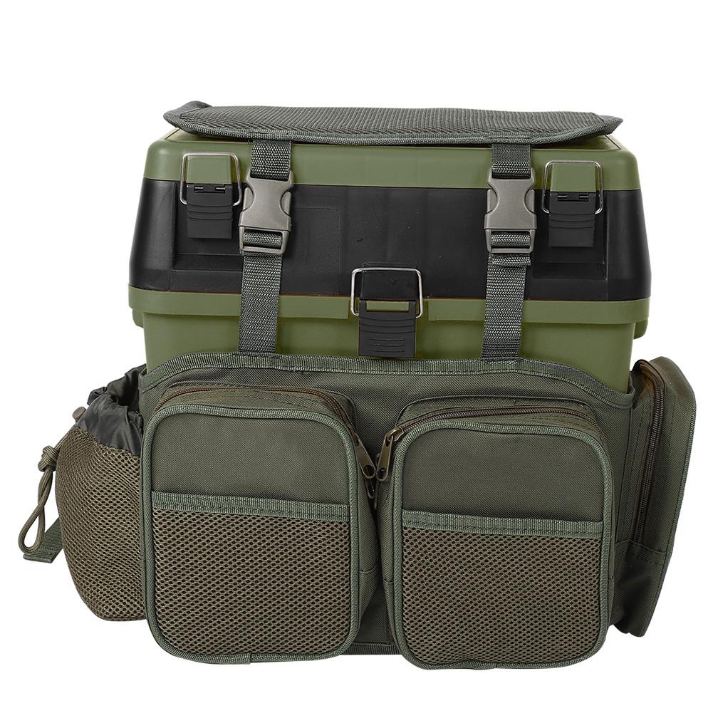 

Fishing St Box Backpack Converter Roving Fishing Stalking Carrier Accessory(Green Box)