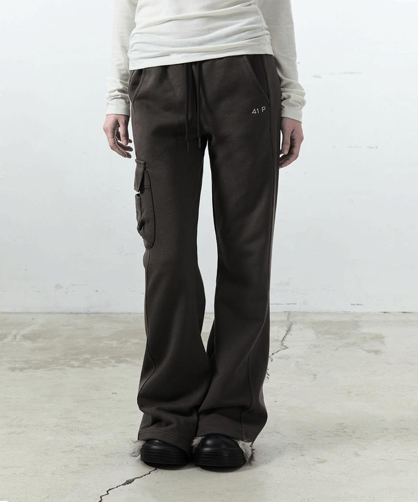 41PRAY Mini Pocket Bootcut Pants / Khaki Brown