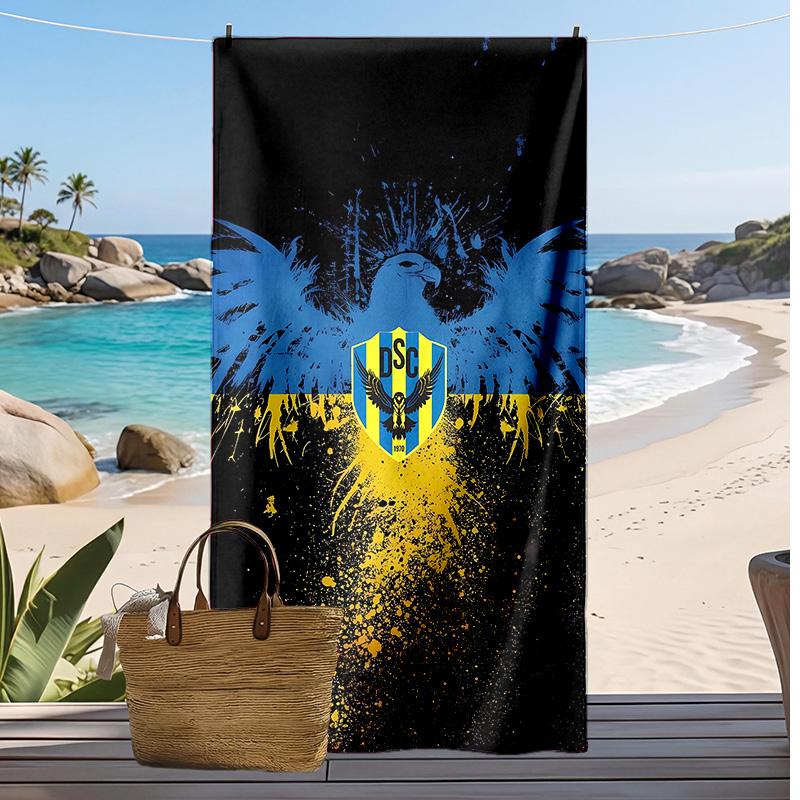 Fenerbahce Printed Beach Towel Quick Dry Soft TowelPortable Large Rectangular Beach Blanket for Travel Swimming Pool