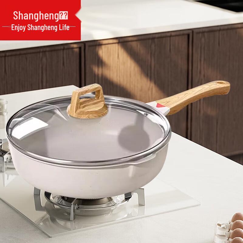 Shangheng Ceramic Glaze Non-Stick Wok