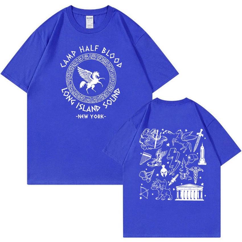 Camp Half Blood Percy Jackson T Shirt Long Island Sound Print Graphic Tshirts Men Women Casual Fashion Oversized Cotton Tshirt