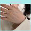 Trendiger koreanischer Stil Silberring mit verstellbarem Kettendesign aus 925er Sterlingsilber