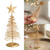 Weihnachtsbaumschmuck mit Sockel Stern Eisen Weihnachtsbaumschmuck für Tischplatte Party Feiertagsdekorationen