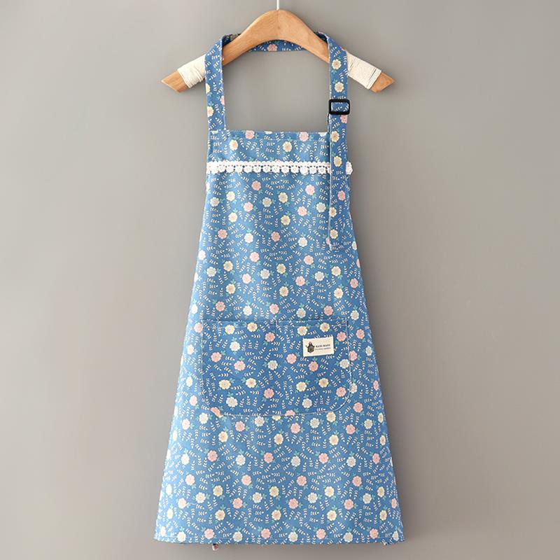 Japanese Style Oil-Proof Women's Apron for Manicure, Catering, and Cooking - Summer Work Uniform