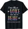 SPED Teacher Special Needs Advocate Gift I Am Their Voice Gift Unisex T-Shirt