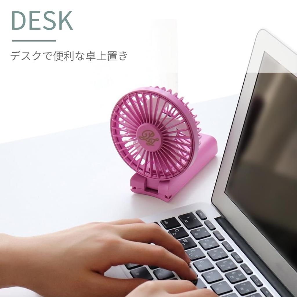 Paul Joe Mobile Handheld with Drawstring 3 Airflow USB Can Be Used While Portable Fan with Drawstring Bag Nunet 001144 & Fan, 2-Way