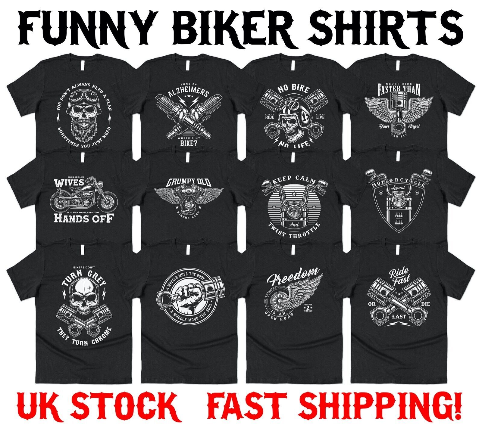 Funny Biker T-shirt Funny Motorbike Motorcycle Legend Christmas Gift Mens Dad L