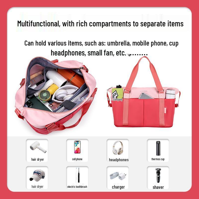Man Yueyi Expandable Large Capacity Trolley Handbag: Versatile Travel, Business, and Fitness Bag.