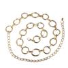 New Women's Circle Fashionable, Versatile Simple Metal Young Sweet Adjustable Gold Silver Waist Chain