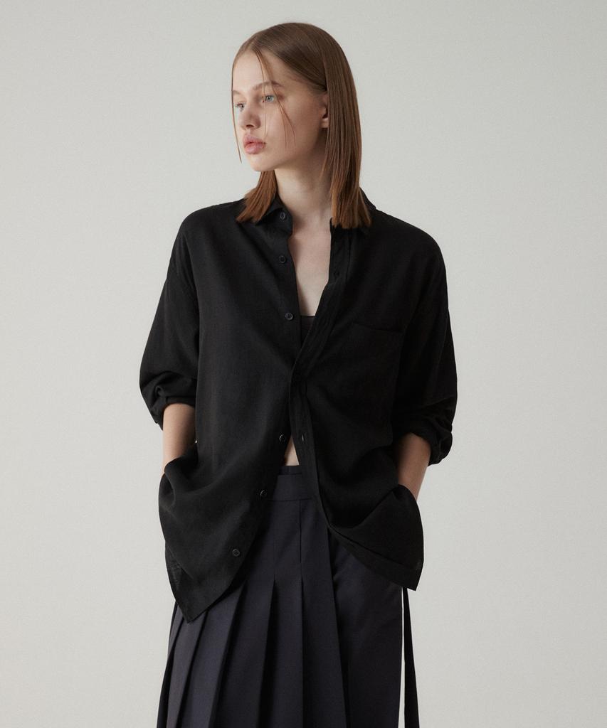 SUARE WOMEN Essential Tencel Linen Oversized Shirt - 9 Colors