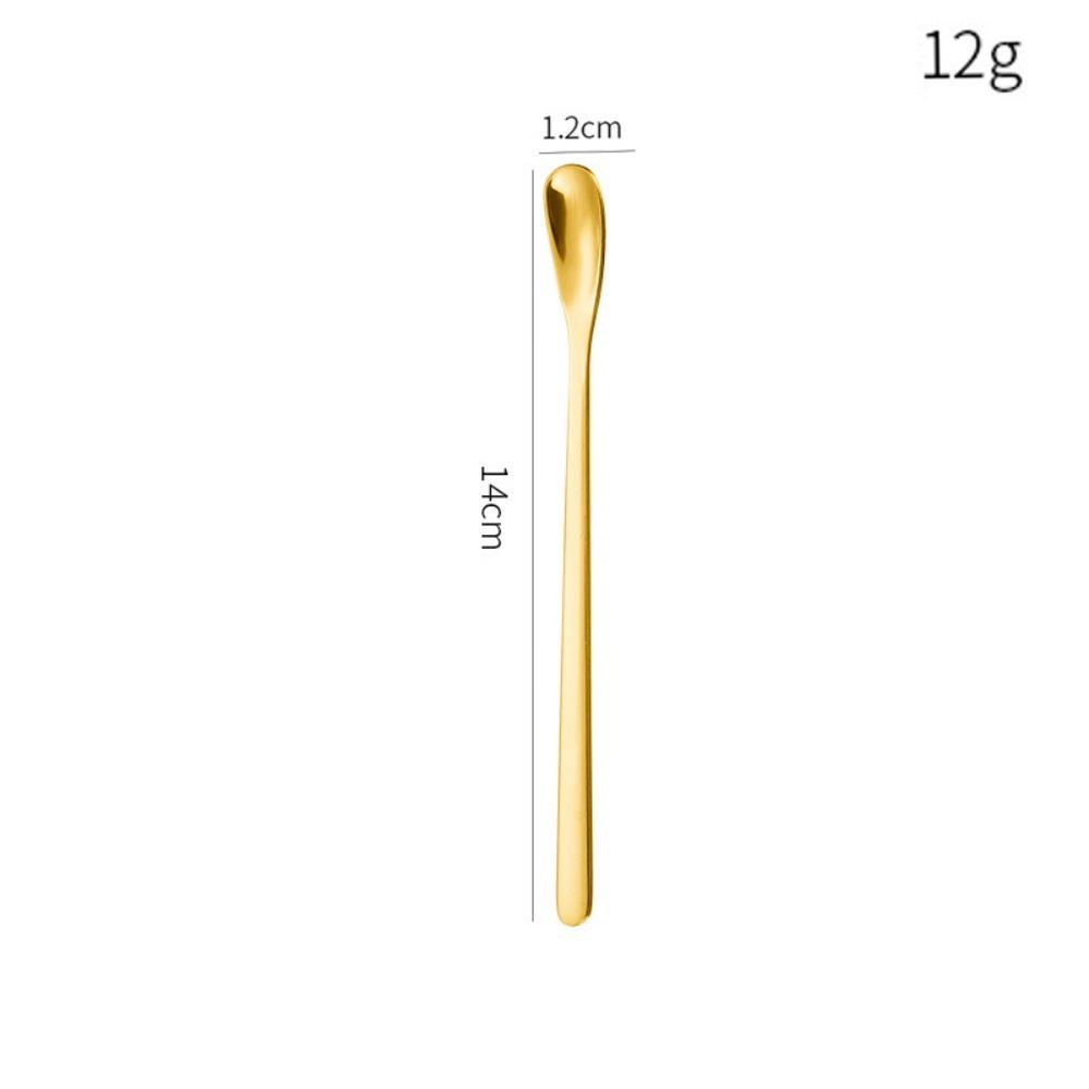 Stainless Steel Dessert Spoon Long Handle Stirring Rod Hot Sale Stirring Spoon  Stirring Coffee