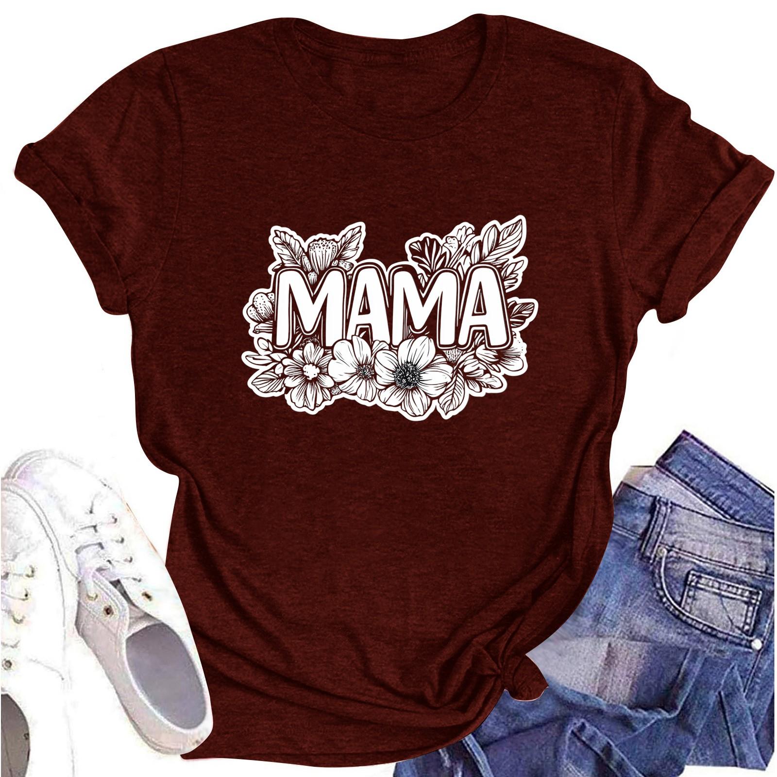 Children s Printed Round Neck Short-sleeved T-shirt Top 110