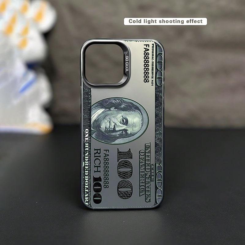 New $100 Banknote Pattern Phone Case Suitable for iPhone 17, 16, 15, 14, 13, 12, 11 Pro/Max/Plus Anti Drop and Shockproof