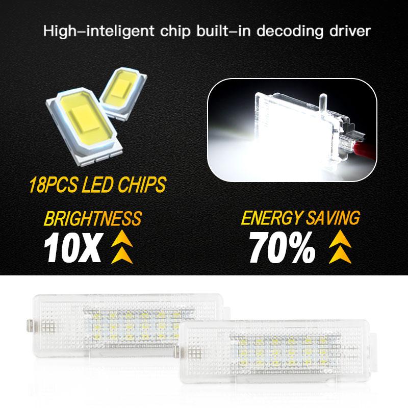 1pc/2pcs LED Trunk Light Luggage Compartment Lamps For Seat Cordoba 2002-2009 Altea 2004-up Altea XL 2006-2009 OEM#: 1KD947101