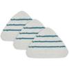 3pcs Steam Mop Replacement Pads Triangle Washable Cloth Cleaning Floor Microfiber Mop Head Pad Steam