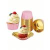 Pink & Gold Cupcake Liners, Heat Resistant