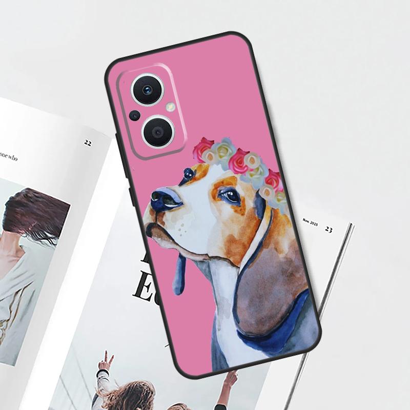 Beagle Puppy Dog Case For OPPO Reno 14 13 10 11 12 F 15 Pro 13F 14F 15F 7 8 Lite OPPO Find X9 X8 X5 Pro Cover
