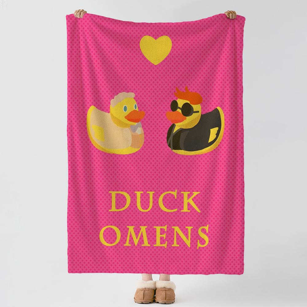 drama G-Good Omens-S Throw Thick Comfort Flannel Quilt, Multi-scene Use Indoor Outdoor Daily Nap