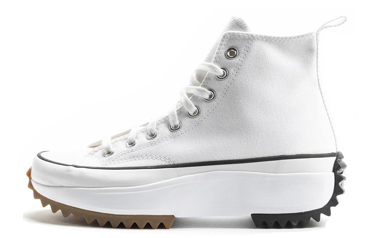 Run Star Converse Hike High  White Black Gum  166799C 42.5