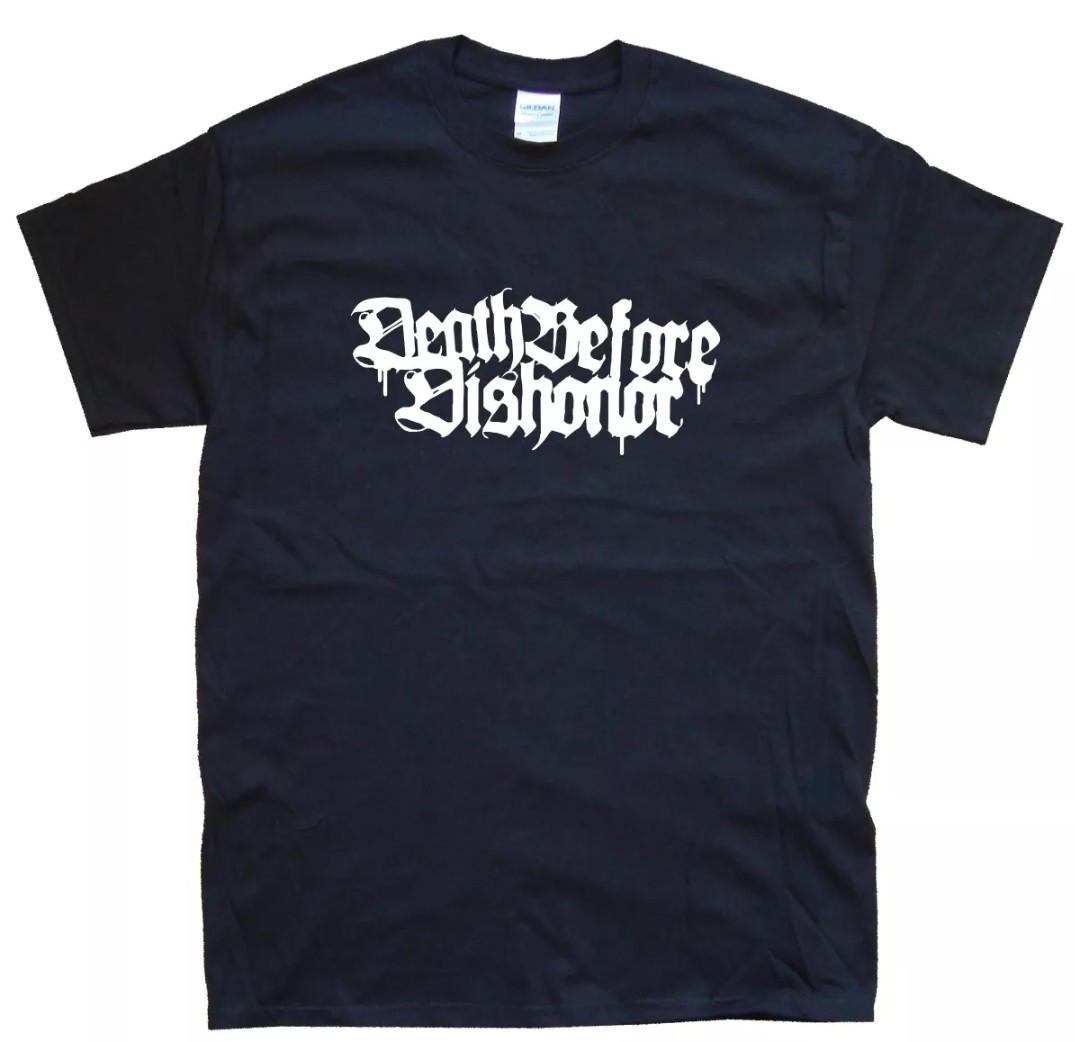 DEATH BEFORE DISHONOR T-SHIRT sizes colours Black, White M