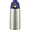 The-peacock Thermos Industrie (Der Pfau) Pfau Wasserflasche, Großes Fassungsvermögen, 800 ml, Isoliert, 2-Wege-Flasche, Ein-Klick-Verschluss, Inklusive Beutel, Pe