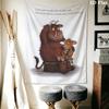 Gruffalo Nástěnná tapiserie Estetické závěsné na zeď Tištěná látková přikrývka Dekorativní tapiserie do ložnice obývacího pokoje Domácí dekorace