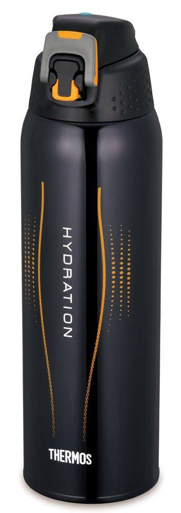 Thermos Vacuum Insulated Sports Bottle Open Black Gradient [One-Touch Type] 1.5L FFZ-1502F BK-G