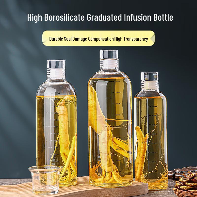 High Borosilicate Graduated Glass Bottle
